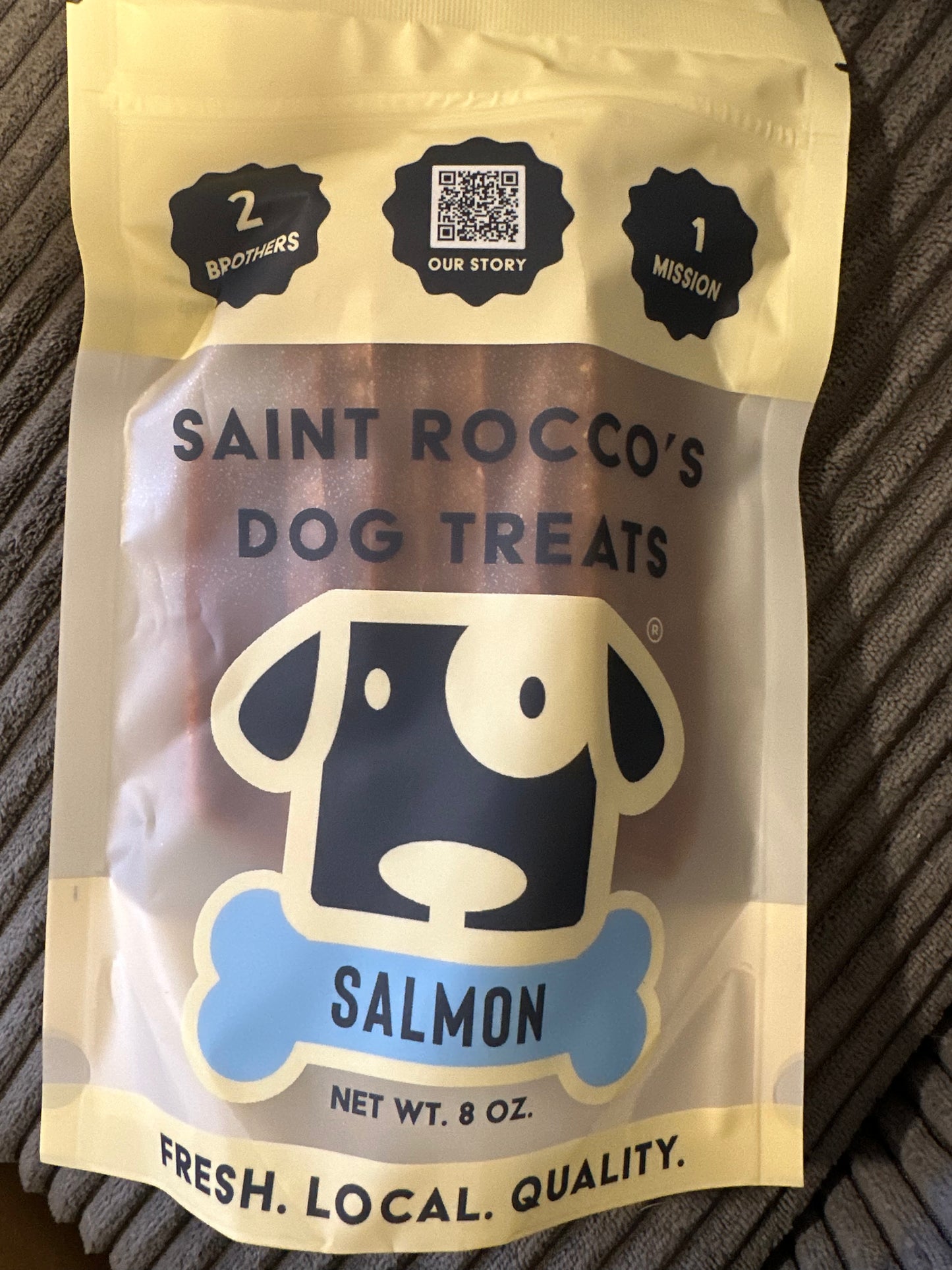 Saint Rocco's Dog Treats Salmon Flavor 8oz