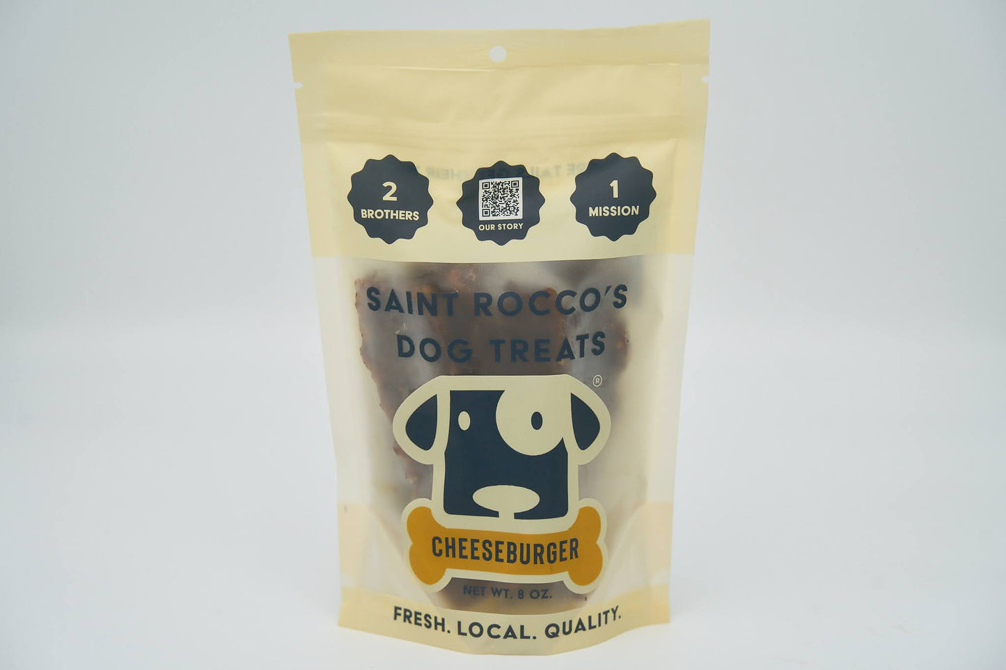 Saint Rocco's Dog Treats Cheeseburger Flavor 8oz